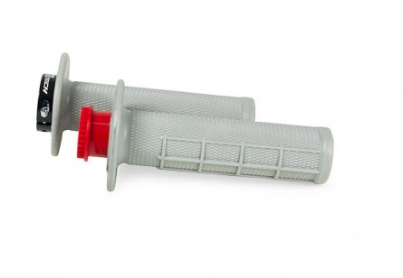 Rtech, R20 LOCK-ON GRIPS HALF WAFFLE BETA, GRÅ