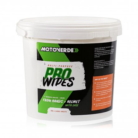 Motoverde, Pro-Wipes (150 x Wipes)