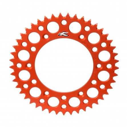 Renthal, Bakdrev, 420, 48, ORANGE, KTM 25-27 65 SX, Husqvarna 25 TC 65, 26 TC 65, GasGas 25 MC 65