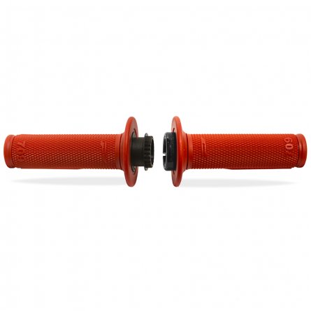 Progrip, 709 Single Density Half Waffle LOCK ON GRIPS, RÖD