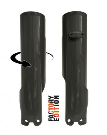 Rtech, Gaffelskydd Factory Full Wrap, SVART, KTM 24-26 450 EXC-F, 23-26 450 SX-F, 24-25 250 EXC/150 EXC, 24 250 EXC-F, 25 250 EX
