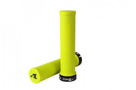 Rtech, Bike Lock-On Grips, NEON GUL