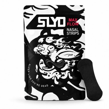 SLYD, Nasal Strips, MAX FLOW Blackout (35 Pack)