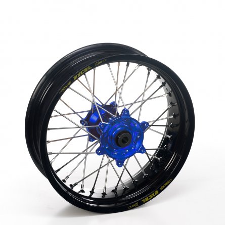 Haan Wheels, Komplett Hjul SM, 5,00, 17", BAK, SVART BLÅ, KTM 13-23 450 EXC-F, 13-14 450 SMR, 13-22 450 SX-F, 18-22 250 EXC TPI/