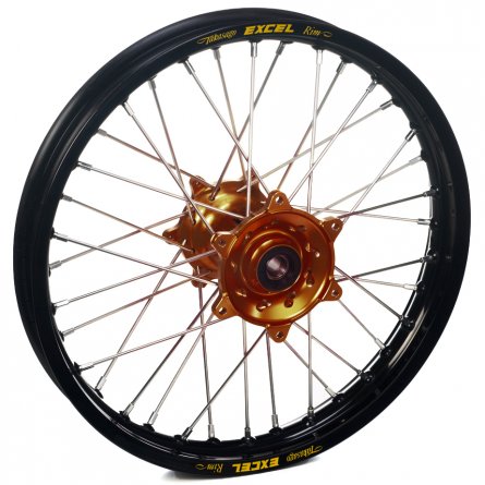 Haan Wheels, Komplett Hjul, 1,85, 19", BAK, SVART BRONS, Honda 04-13 CRF250R, 02-07 CR125R