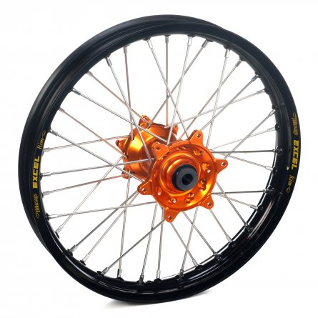 Haan Wheels, Komplett Hjul, 1,60, 14", BAK, SVART ORANGE, KTM 25-26 85 SX, Husqvarna 25-26 TC 85