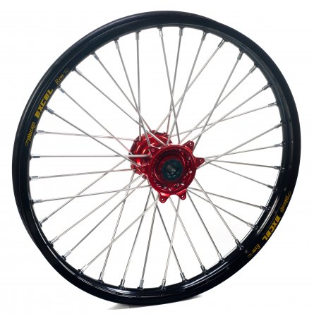 Haan Wheels, Komplett Hjul SM, 3,50, 17", FRAM, SVART RÖD, Kawasaki 06-18 KX450F, 06-08 KX250, 19-20 KX250, 06-18 KX250F, 06-08 