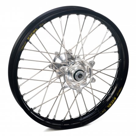 Haan Wheels, Komplett Hjul, 2,15, 18", BAK, SILVER SVART, KTM 24-26 450 EXC-F, 23-26 450 SX-F, 24-25 250 EXC/150 EXC, 24 250 EXC