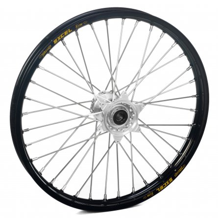 Haan Wheels, Komplett Hjul, 1,60, 21", FRAM, SVART SILVER, Husqvarna 04-10 TC 450/TE 450/TE 510, 04-13 TC 250/TE 250, 11-12 TE 1