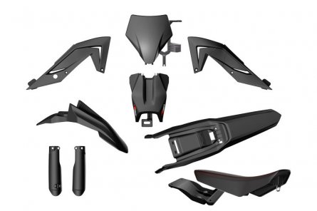 Rtech, Plastkit, Revolution ink sadel, SVART, TALARIA 23-25 STING