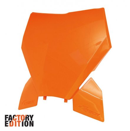 Rtech, Nummerplåt FACTORY, ORANGE, KTM 23-27 450 SX-F, 23-27 250 SX/250 SX-F, 23-27 350 SX-F, 23-27 125 SX, 25 150 SX, 23-25 300