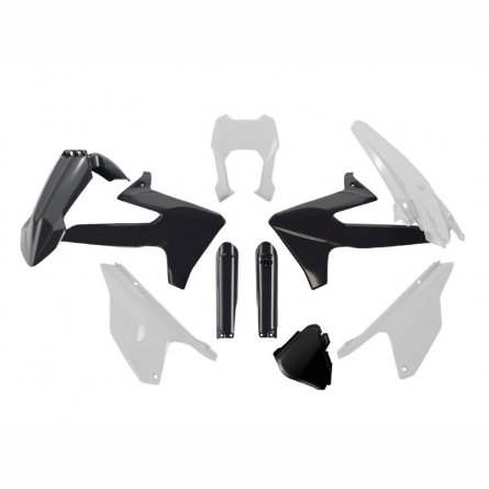 Rtech, Plastkit, SVART VIT, TRIUMPH 25-26 TF 450-E, 25-26 TF 250-E