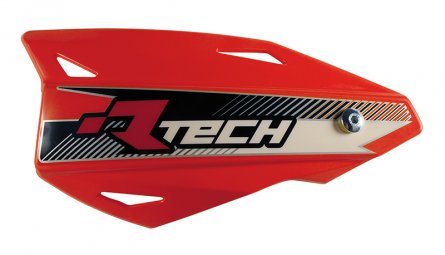 Rtech, Handskydd Vertigo, inkl universal fäste, RÖD