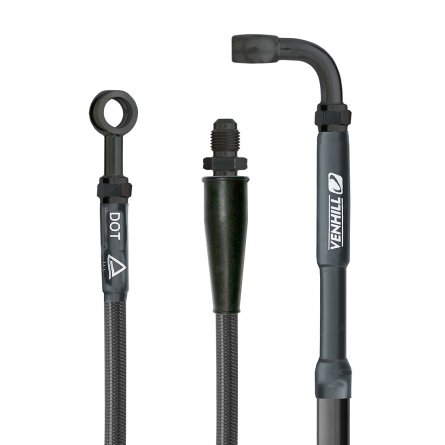 Venhill, Bromsslang, BAK, CARBON SVART, Kawasaki 24-26 KX450/KX450X