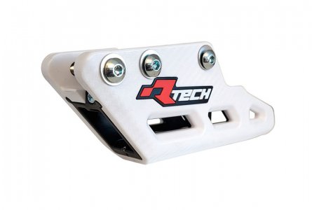 Rtech, Kedjestyrare Monoblock R2.0 WORX, SVART VIT, Yamaha 23-26 YZ450F, FANTIC 24-26 XXF 450